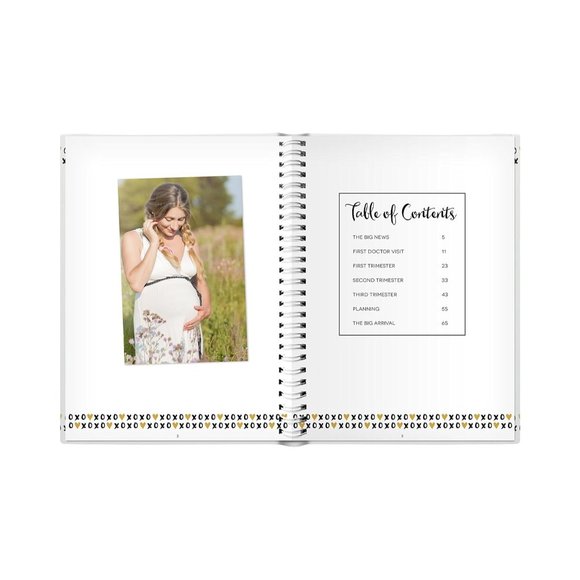 Pearhead My Pregnancy Journal, Newborn Milestone Keepsake Memory Book, Photo Alb - Picture 4 of 7